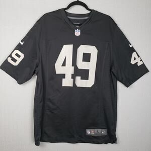 Nike NFL On‎ Field Football Jersey Custom Made Biancone #49 Black Size L